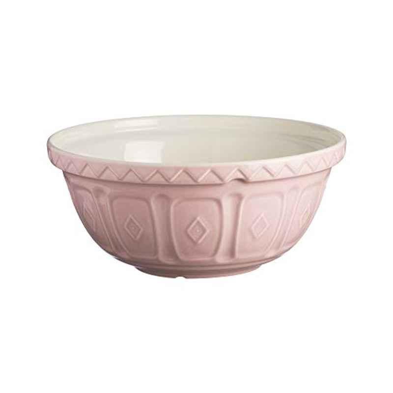 Mason Cash 4L Earthenware Pink Chip Resistant Mixing Bowl, 2001.839