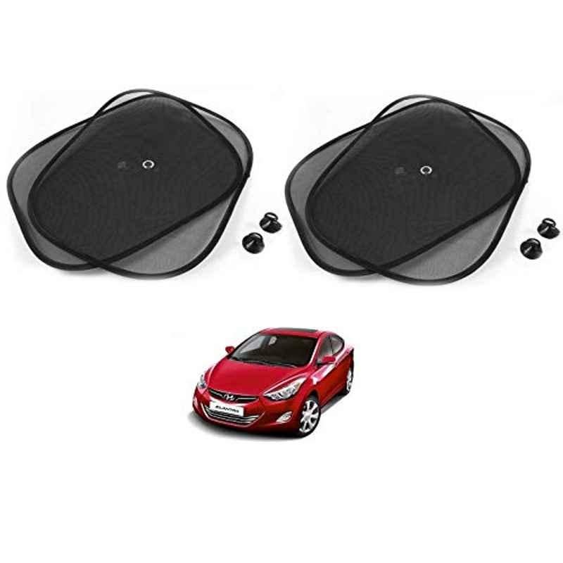 Kozdiko 4 Pcs Black Chipokoo Car Window Sunshade Curtain Set for Hyundai Elantra, koz_198
