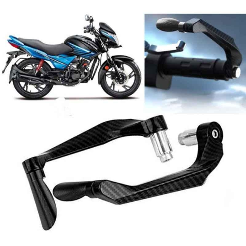 Auto Pearl 2 Pcs Aluminium Carbon Black Brake Clutch Lever Set for Hero Glamour i3s