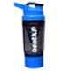 BeatXP 500ml Plastic Black 3 Compartment Protein Cyclone Shaker Bottle, GHVMEDFIT152