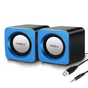 Frontech Premium 1.5W 2.0 Channel Blue USB Powered Speaker, SPK-0002BLU