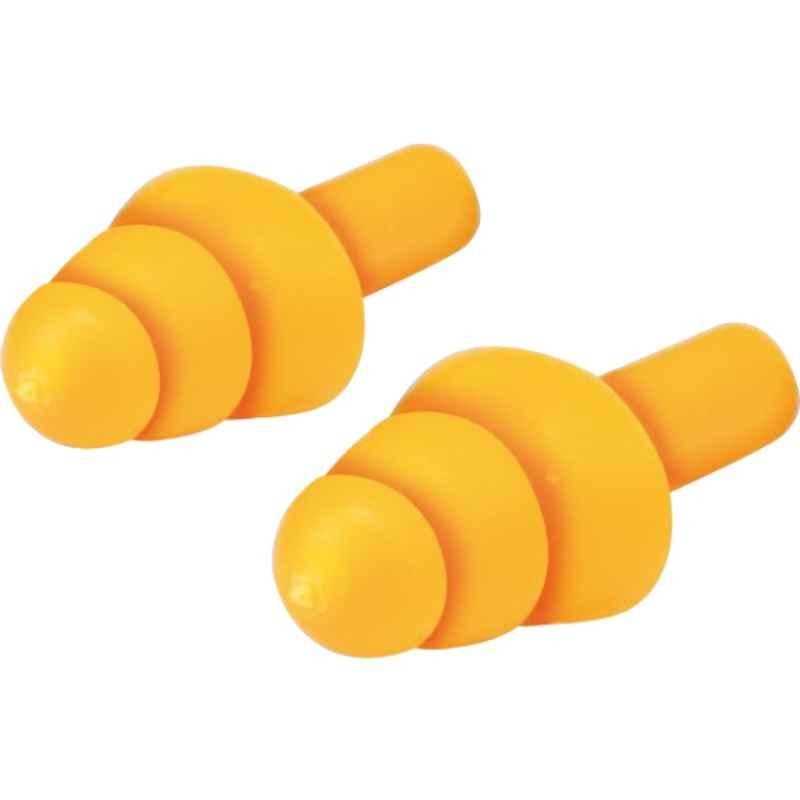 Yato 32dB Yellow Silicone Ear Plug, YT-7455 (Pack of 50)
