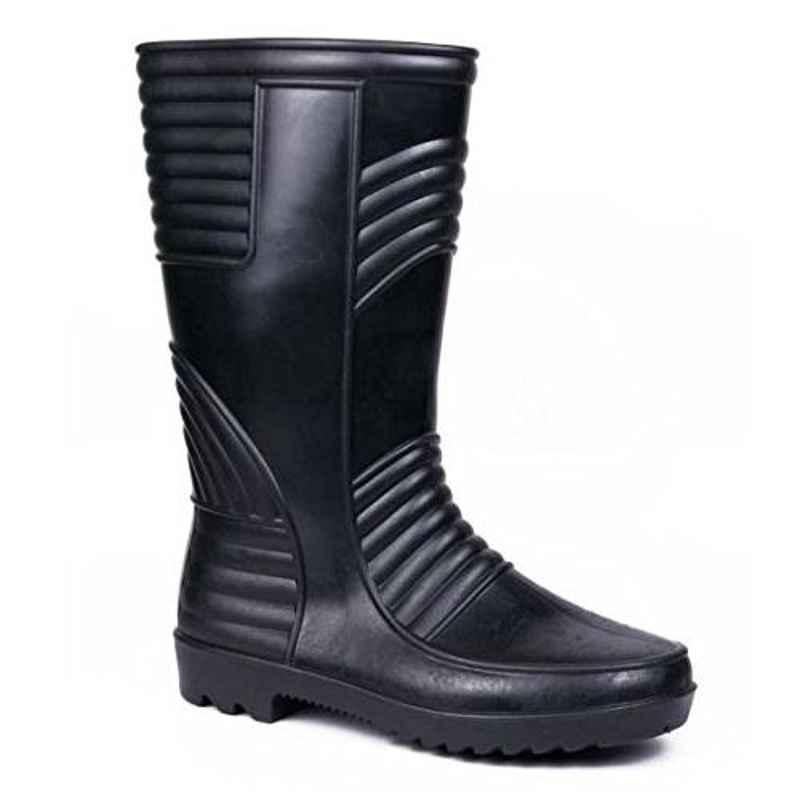 Hillson Welsafe Plain Toe Black Gumboots, Size: 7