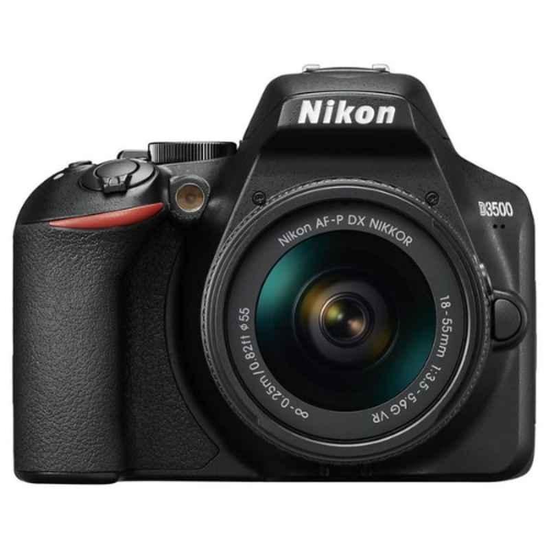 Nikon D3500 Black DSLR Camera with AF-P DX 18-55mm f/3.5-5.6G VR Lens