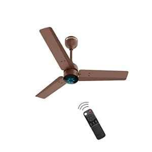 Atomberg Renesa 28W Matt Brown 5 Star 3 Blade BLDC Motor Ceiling Fan with Remote, CZ-S43E-OCG3, Sweep: 900 mm