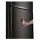 LG 547L Black Steel Frost Free Double Door Refrigerator with Water Dispenser, GN-F702HXHU