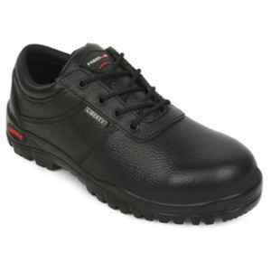 Liberty KAVACH-CL Buff Grain Barton Leather Steel Toe Black Safety Shoes, Size: 11