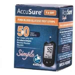 Accusure Td-4183 50 Pcs Glucometer Strips Box