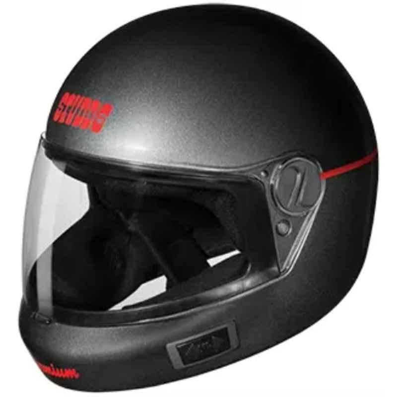 Studds Premium Vent Expanded Polystyrene Gun Grey Full Face Full Face Helmet, Size: Xtra Large