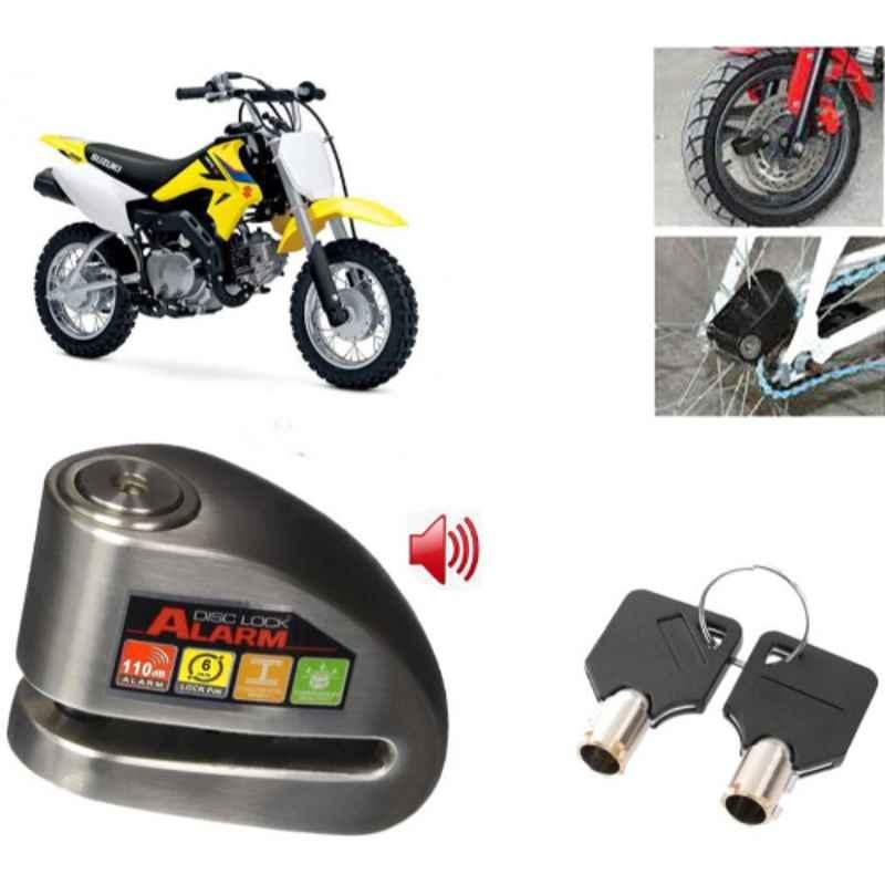 Auto Pearl Steel Black Anti-Theft Alarm Disc Brake Lock for DR-Z50, Lock_578