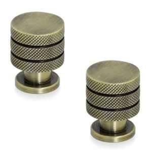 Plantex Knobs for Drawer/Drawer Knobs/Cabinet Knobs/Drawer knobs Handle/Pull-Push Knobs for Home/Office Drawers (Pack of 2) Antique Brass