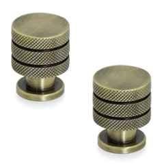Plantex Knobs for Drawer/Drawer Knobs/Cabinet Knobs/Drawer knobs Handle/Pull-Push Knobs for Home/Office Drawers (Pack of 2) Antique Brass