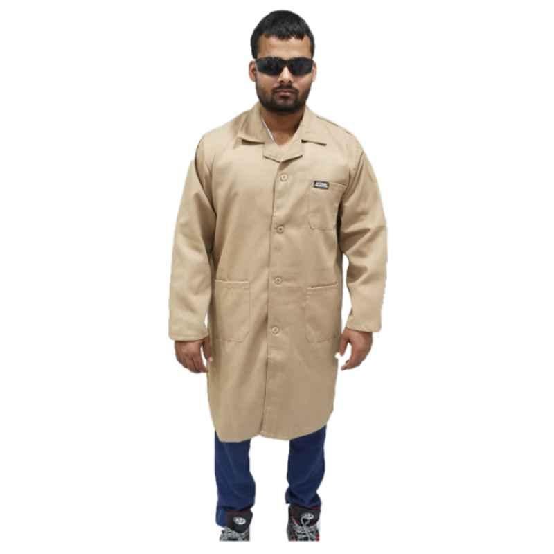 Armour Production Twill Beige Lab Coat, Size: 2XL
