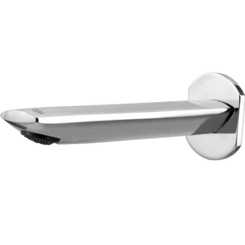 Cera Gayle Single Lever Brass Chrome Finish Wall Mounted Bath Tub Spout with Wall Flange, F1014661