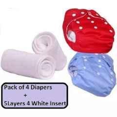 Fastgear Reusable Free Size Cotton Diaper for Kids, FG411