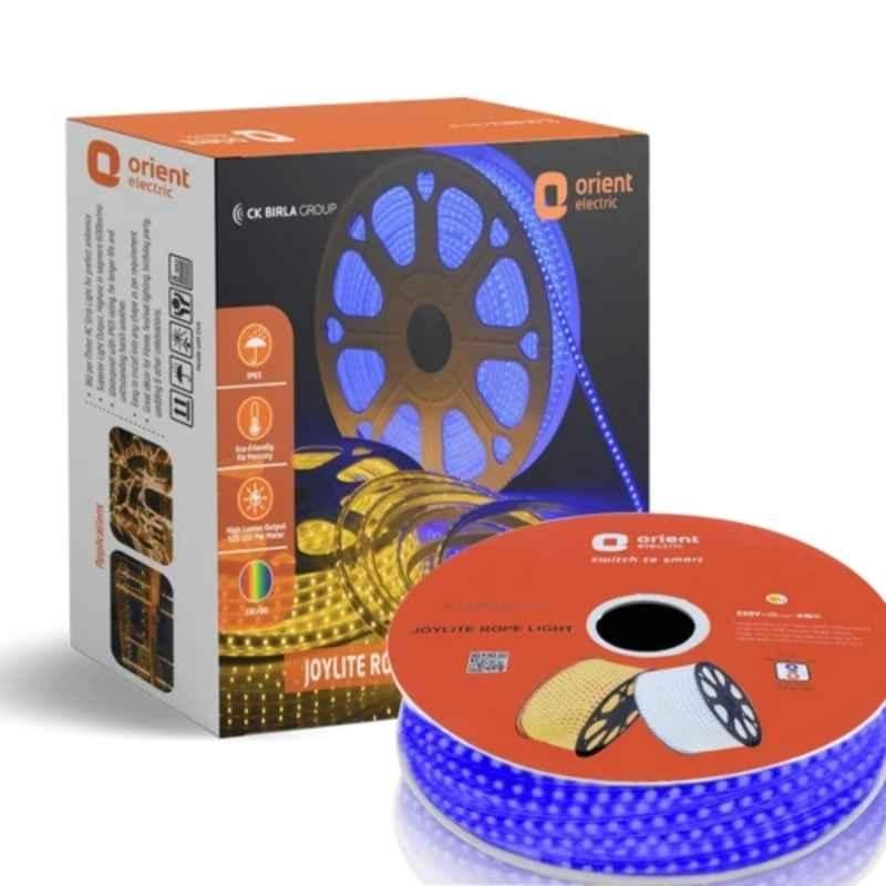 Orient Electric Joylite 8W 10m Blue LED Rope Light with 120 LEDs, IP65 Certified & Direct Plug-in for Home Decoration