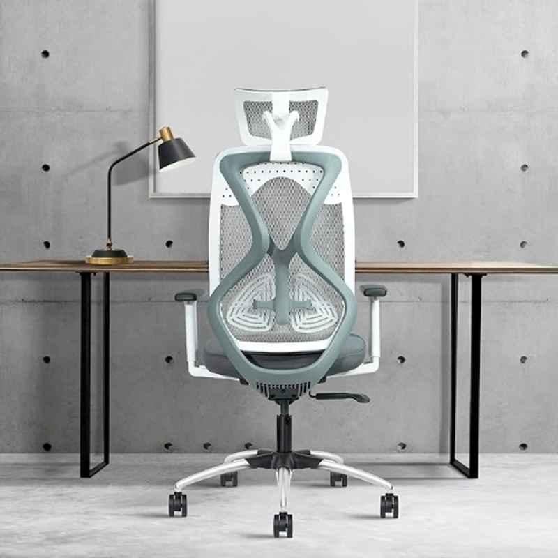 Rose Sydney 53x62132cm Mesh Grey High Black Ergonomic Chair-picture-29