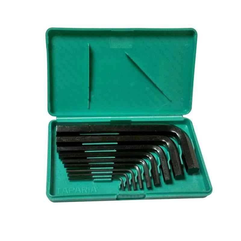 Taparia 9 Pieces Black Finish Allen Key Set in Box Packing, KM 9V