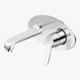 Kerovit Joy Silver Chrome Finish Single Lever Concealed Wall Mounted Basin Mixer Trims, KB1511023