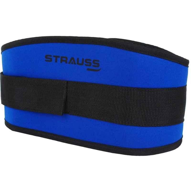 Strauss 36 Inch Blue & Black Woven Nylon Fabric Gym Belt, ST-1087