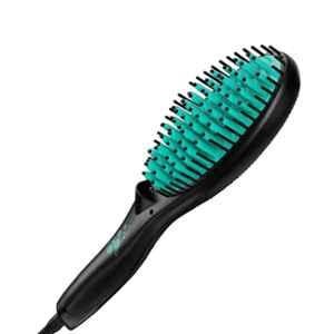 Syska Black Hair Brush Straightener, HBS200i