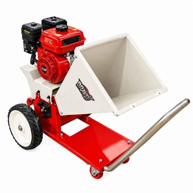 Bravix 7HP 600kg/hr Petrol Operated Engine Wood Chipper