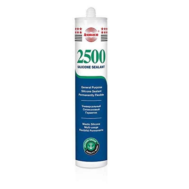 Asmaco 2500-General Purpose Silicone Sealant White-24 Pcs Per 1 Box