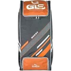 GLS Quest 82 Litre Grey & Orange Cricket Kit Bag with Two Bat Compartment & Shoe Pocket