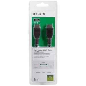 Belkin 2m Length Black High Speed HDMI Cable With Ethernet