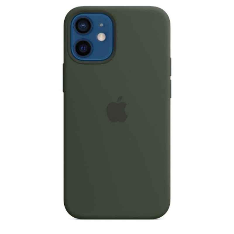Apple iPhone 12 Mini Silicone Cypress Green Back Case with MagSafe, MHKR3ZE/A