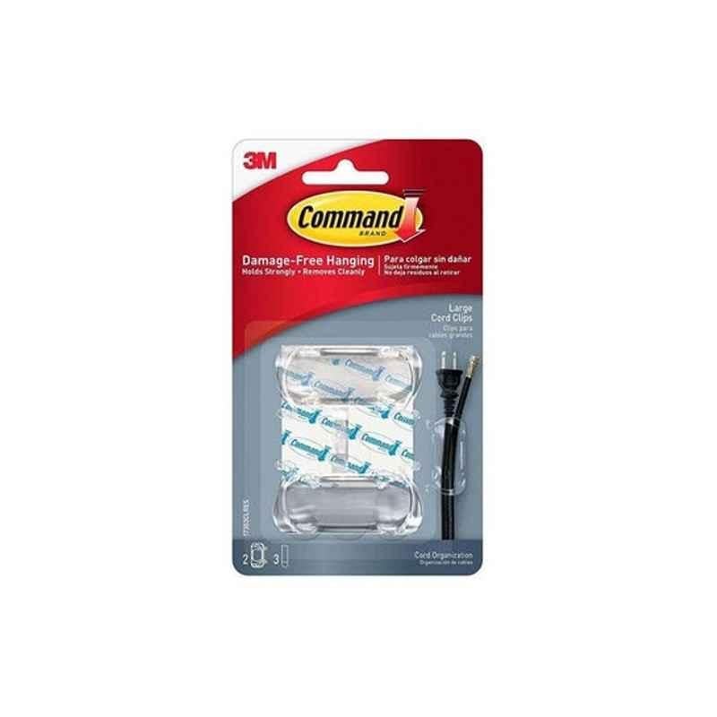3M Command 31 Pcs Clear Cord Organizers Strip Set, 51141942452