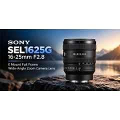 Sony SEL1625G 16-25mm F2.8 E Mount Full Frame Wide-Angle Zoom Camera Lens with High Resolution & Bokeh, SEL1625G/Z SYX