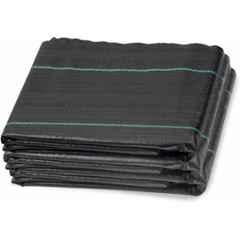 Singhal Premium 2x80m 110 GSM Polypropylene Black Sheet Mat for Garden Weed Control Barrier, WM-2x80