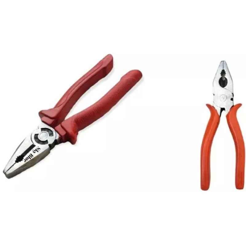Sky Blue 2 Pcs 7.8 inch Lineman Plier Combo, SBE_PLIER_COMBO_MOD_00388