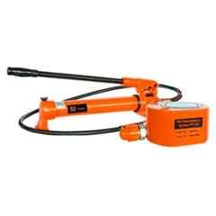 Nutronics 30 Ton 14mm Yellow Hydraulic Cylinder Lifting Jack with Hand Pump for Bridges, Building & Machinery, FPY-30700