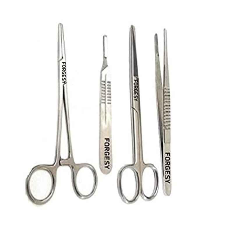 Forgesy 4 Pc Stainless Steel Surgical Instrument Set, SUNX13