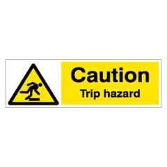 SUNSIGNS 300x100mm Vinyl & ACP Sheet Caution Trip Hazard Signage, SN0200VNLM3HPIFAG