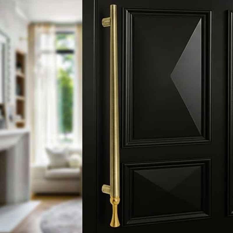 Plantex Satin Steel Main Door Handle/Stainless Steel & Aluminium Door Handle/600mm Pull-Push Handle for Home/Office/Hotel, APS-DTMD-413-SS-CP-600MM-DOOR-HANDL