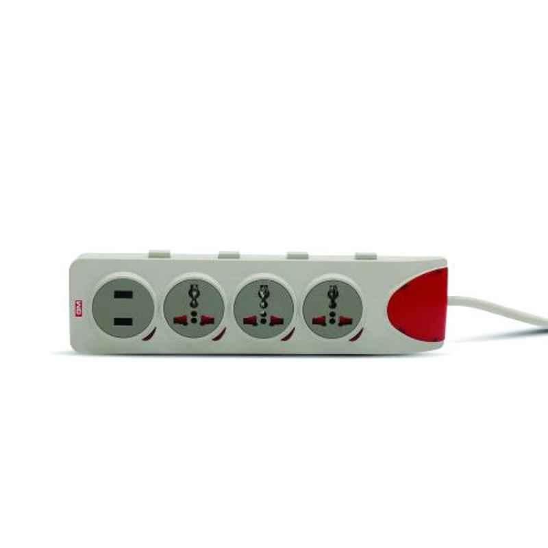 GM 3204 Grey Quadro 4+4 Spike Guard with Surge Protector
