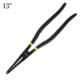 Deli DL21223 13 inch Carbon Steel Black Professional Internal Circlip Plier