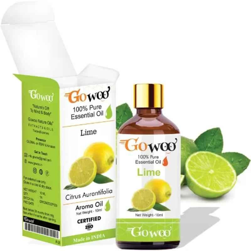 GoWoo 10ml Virgin & Undiluted Lime Distilled Oil, GoWoo-P-29