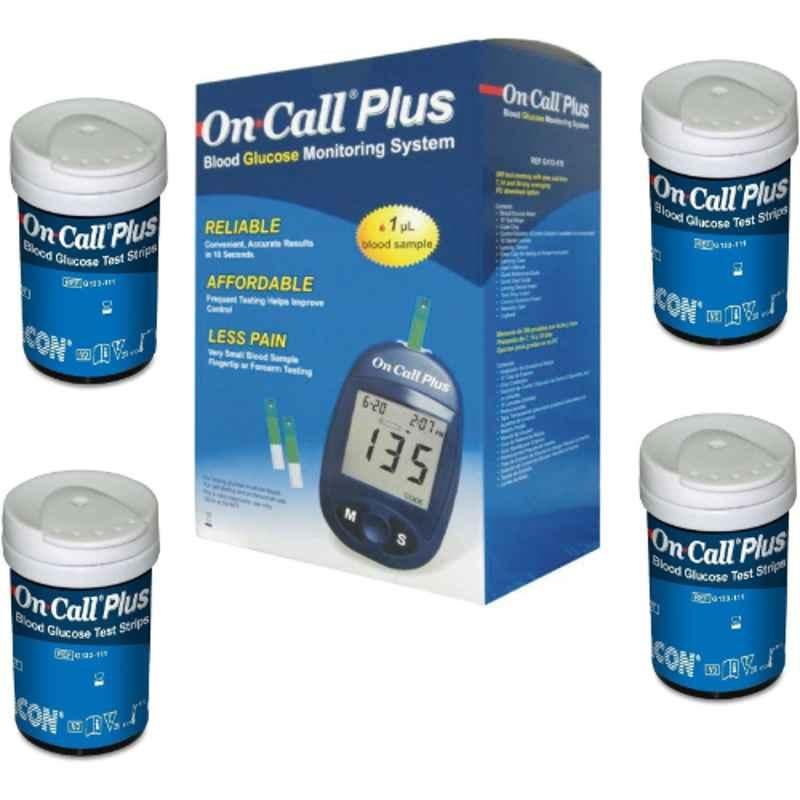 On Call Plus 200 Strips With Blood Glucose Meter Box