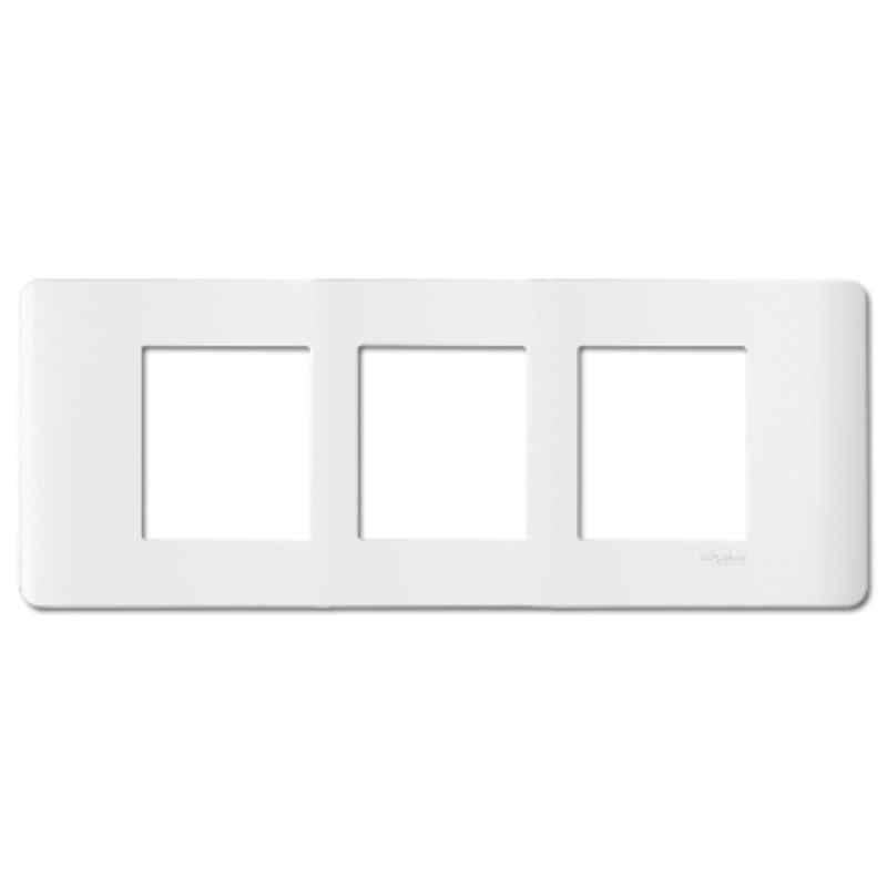 Schneider Electric ZENcelo 6 Module Polycarbonate White Fixing Cover Frame, IN8406C