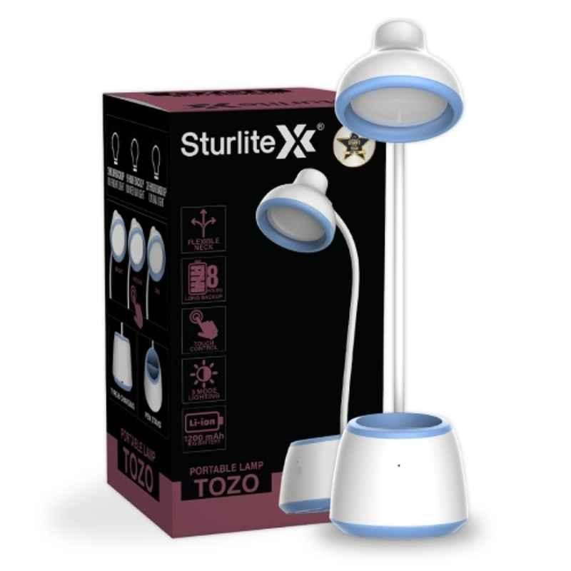 Sturlite Tozo 6W 3 in 1 Dimmable Rechargeable LED Table Lamp