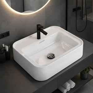 Plantex Titan 20.5x17x5 inch Ceramic White Wash Basin for Bathroom, APS-1176