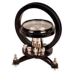 SSU Black Iron Tangent Galvanometer, 20x12x12 cm