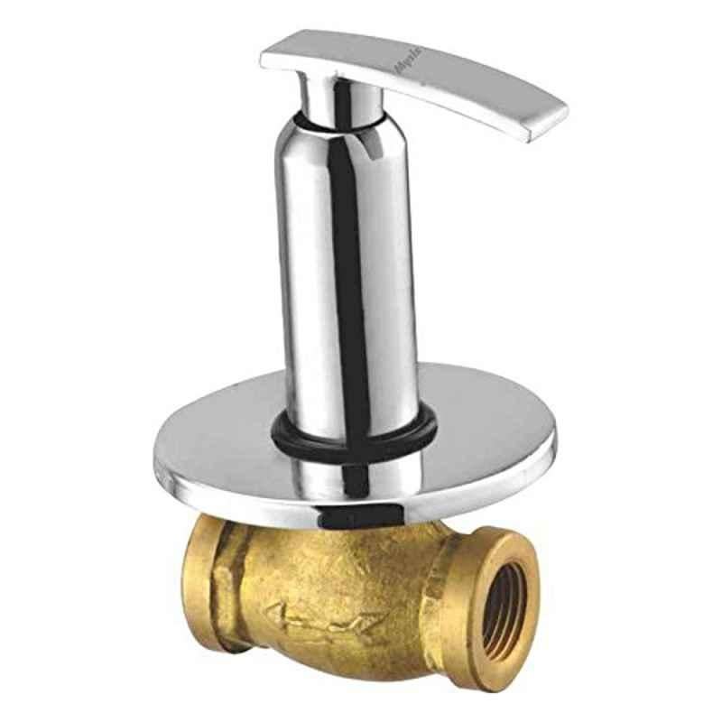Mysis M-DE-09A Desire 1/2 inch Brass Chrome Finish Concealed Stop Cock