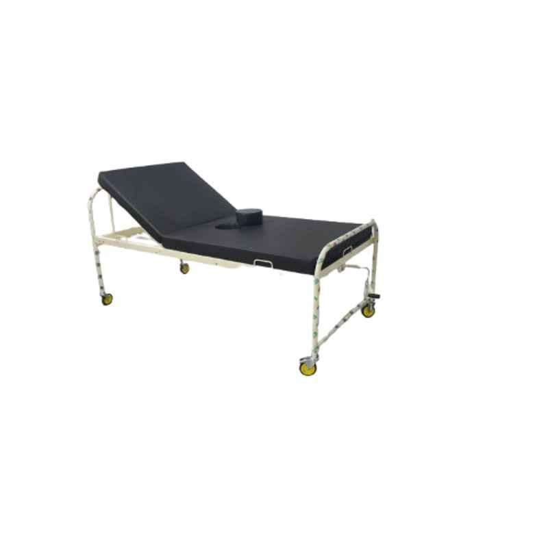 Healthy Jeena Sikho 198x90x60cm Manual Semi Fowler Hospital Bed with Grill Structure, HJS7