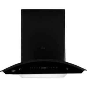 Kaff 60cm 1250m /h Baffle Filter Auto Clean Black Wall Mounted Chimney, RIO BF DHC 60