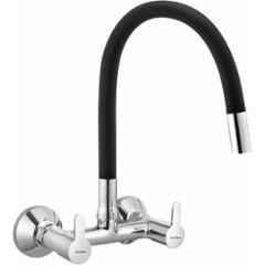 Gold Bell Mark Brass Black & Silver Wall Mounted Chrome Finish Sink Mixer